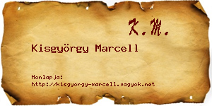Kisgyörgy Marcell névjegykártya
